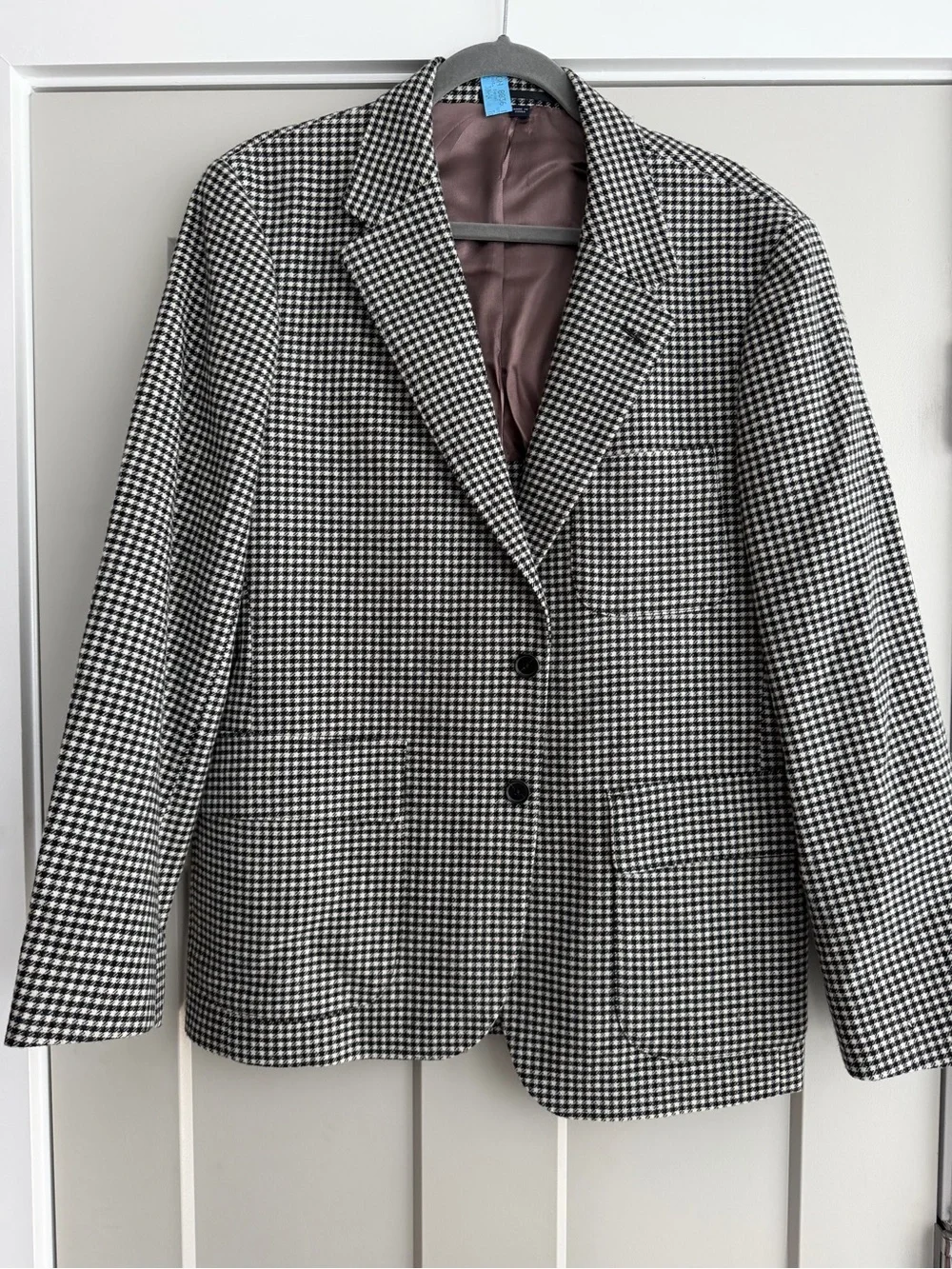 J.Crew Kenmare Moon Merino Lambswool Houndstooth Blazer 42R